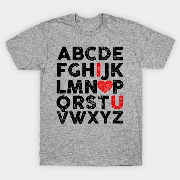 Valentines ABC Alphabet T-Shirt by mintipap